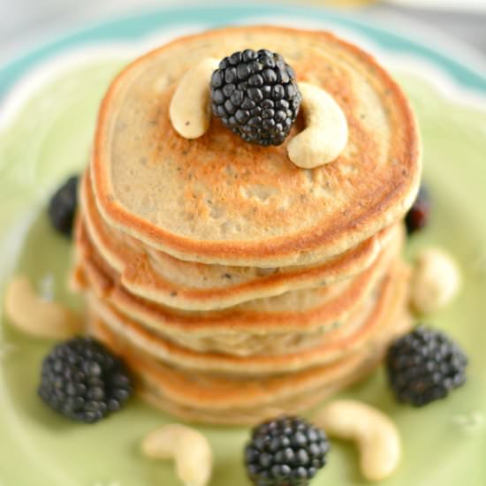 Flourless Cashew Chia Pancakes