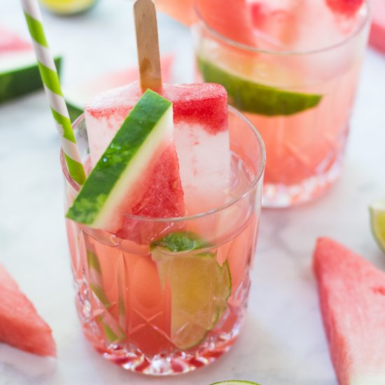 Watermelon & Coconut Water Poptails