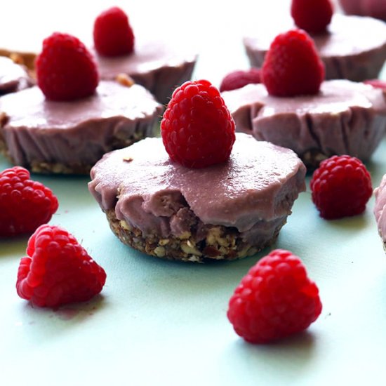 Vegan Raspberry Cheesecake Cups