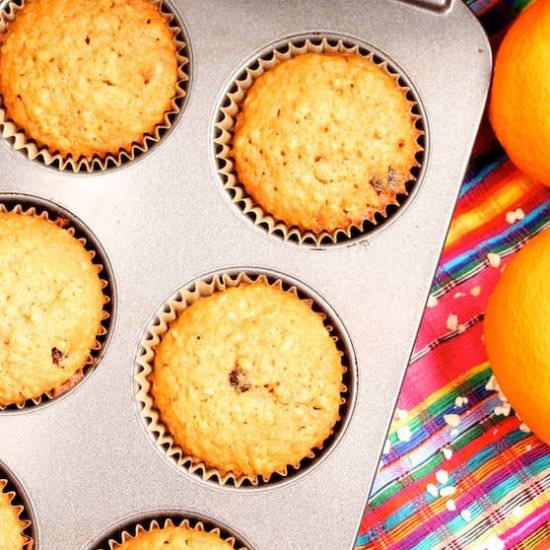 Orange Oatmeal Muffins