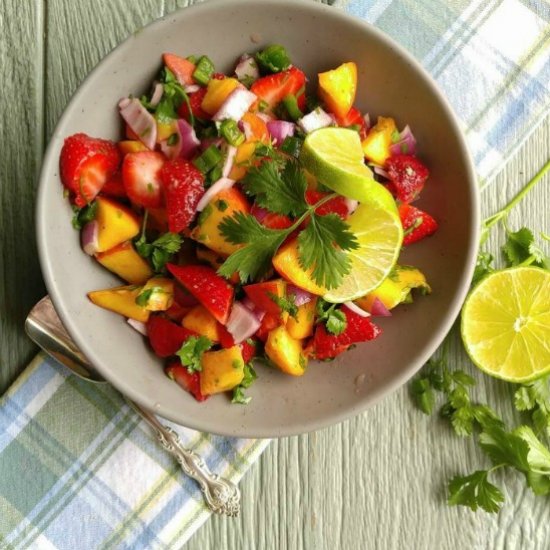 Strawberry Peach Salsa