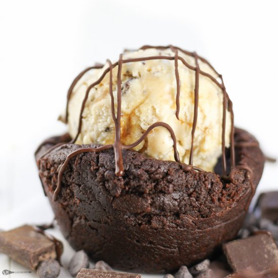 Brownie Bowls for Frozen Dessert