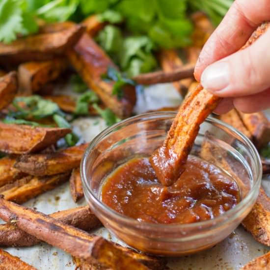 Jamaican Jerk Sweet Potato Fries