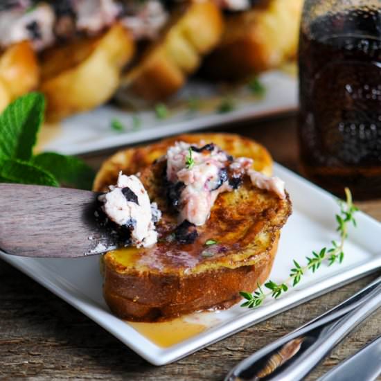 French Toast Blueberry Thyme Butter