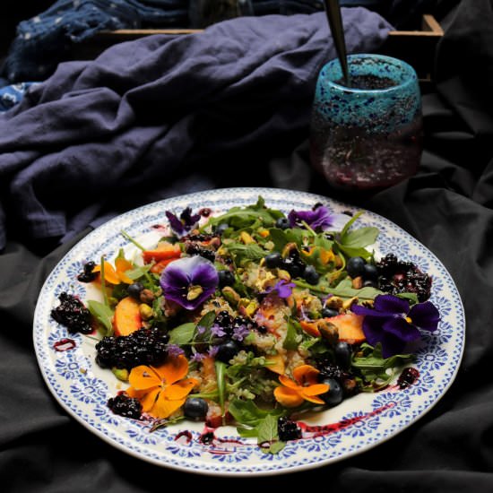 Quinoa Peach Lavender Salad