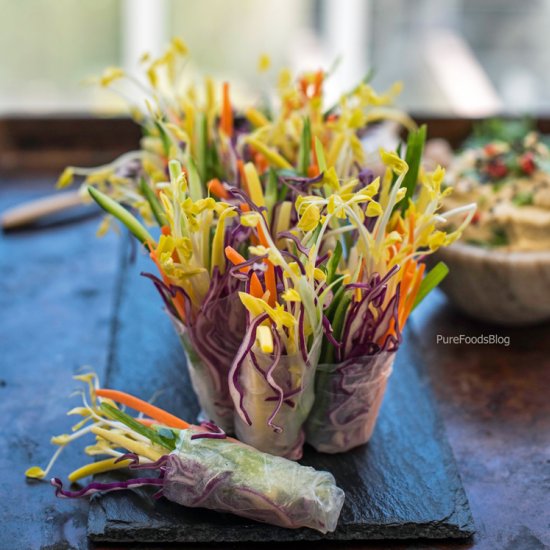 Bouquet mini spring rolls