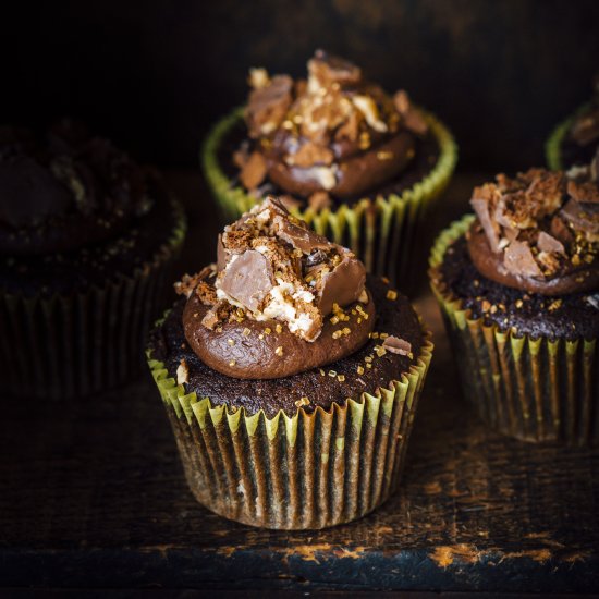 Tim Tam Chocolate Cupcakes