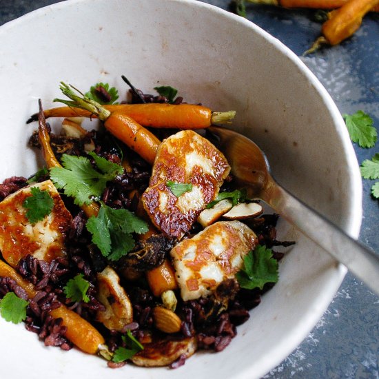 Carrot, Halloumi & Date Salad