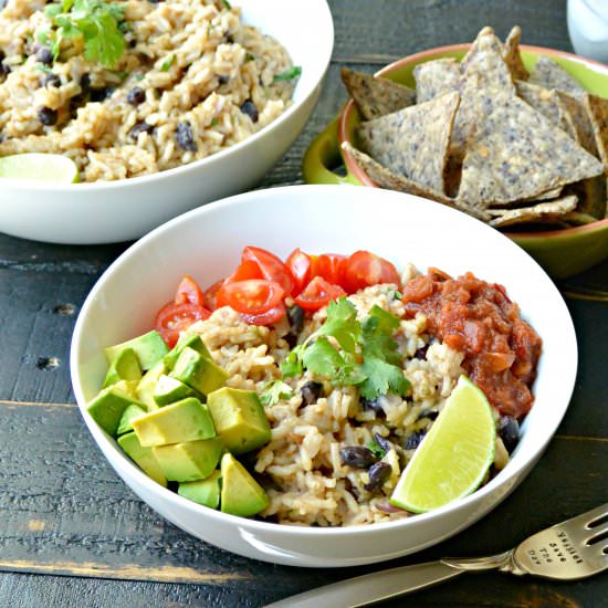 Cilantro Lime Rice and Black Beans