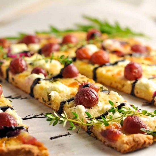 Roasted Grape Goat Cheese Pizza