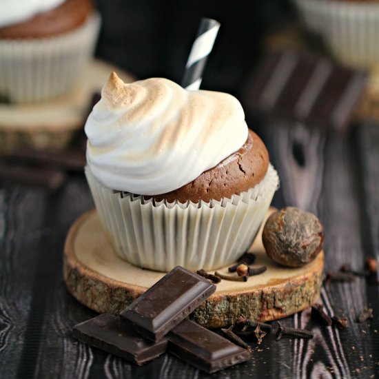 Hot Chocolate Cupcakes