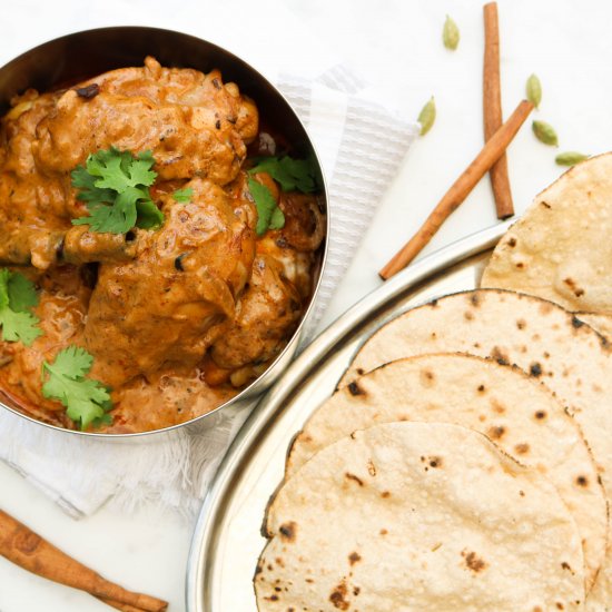 Chicken Curry & Homemade Chapatis