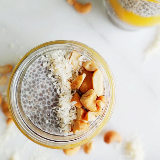 Chia Pudding with Mango Puree