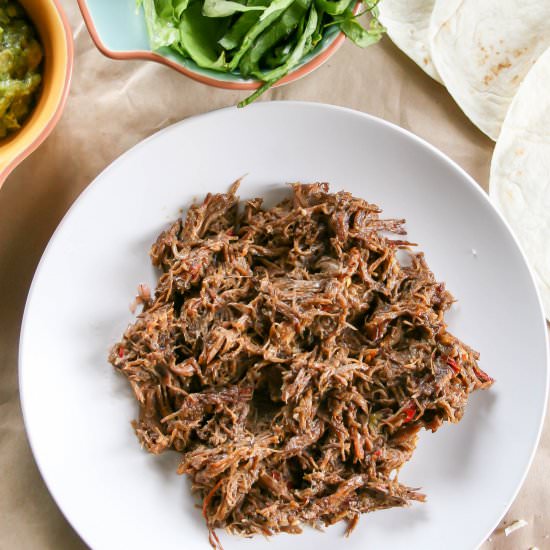 Slow Cooker Spicy Shredded Beef