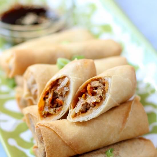 Kimchi Egg Rolls