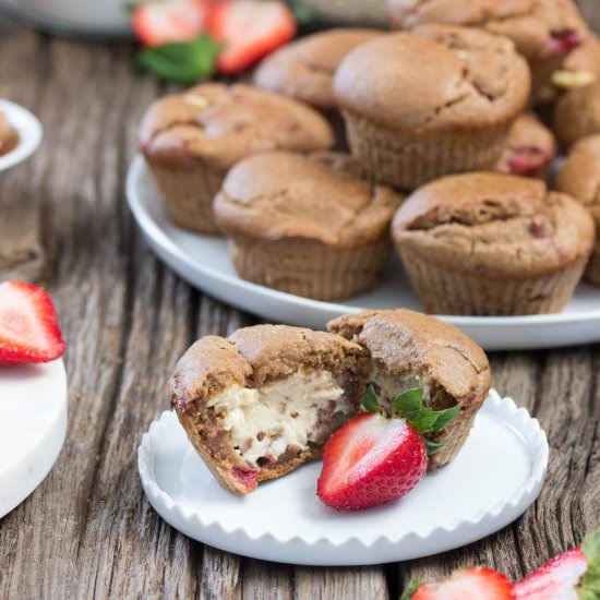 Strawberry Cheesecake Muffins