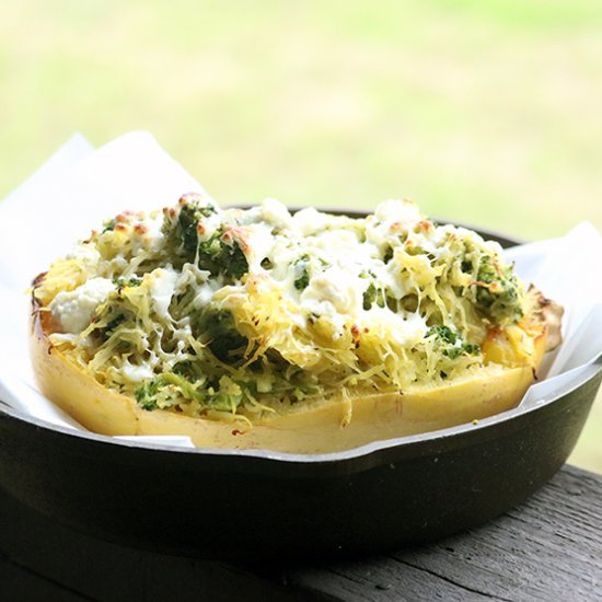 Broccoli Cheese Spaghetti Squash