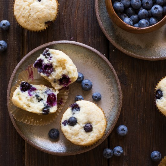 Vanilla Blueberry Buttermilk Muffin