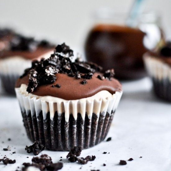 peanut butter fudge coffee cupcakes