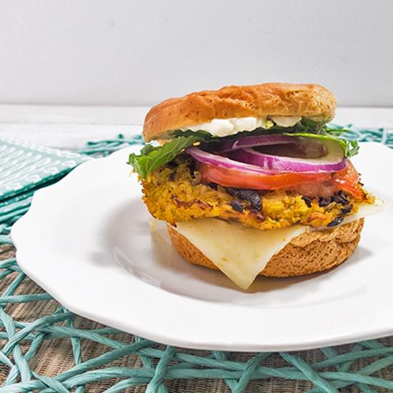 Butternut Squash Veggie Burger