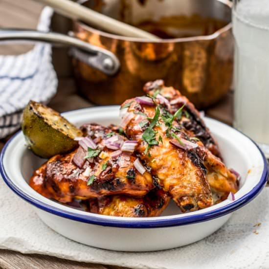 Chipotle maple lime chicken wings