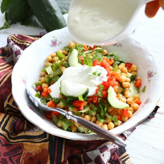 Chickpea and Cucumber Salad