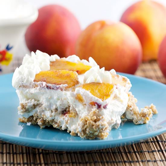 Peach Icebox Cake