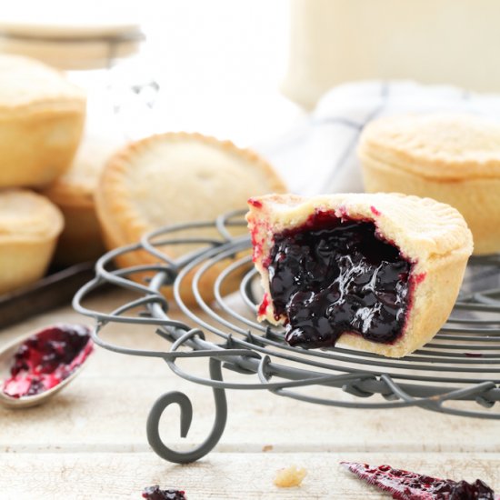 Deep Filled Blackcurrant Pies