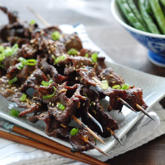 Beef Teriyaki Skewers