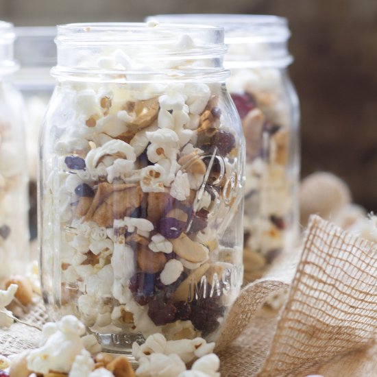 Back to School Popcorn Snack Mix