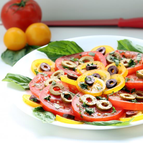 Neapolitan Tomato Salad (GF, V)