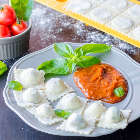 Eggless Ravioli from Scratch