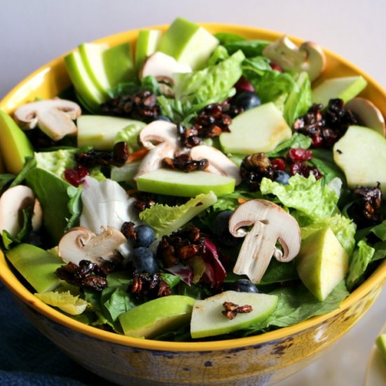 Summer Salad with Pistachio Croutons