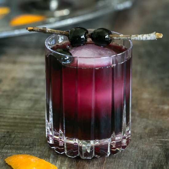 Red Moon Over Manhattan Cocktail