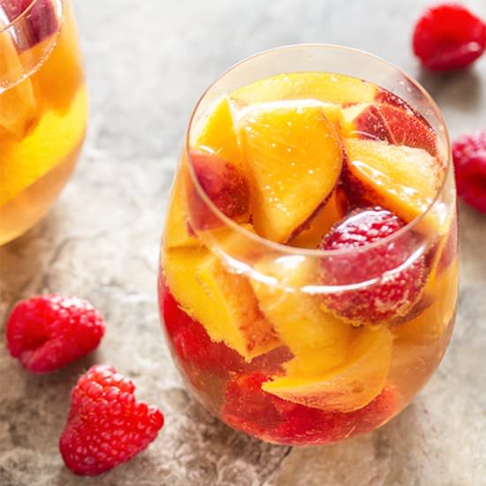 Easy White Peach Sangria