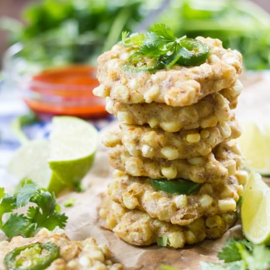 Jalapeño Vegan Corn Fritters