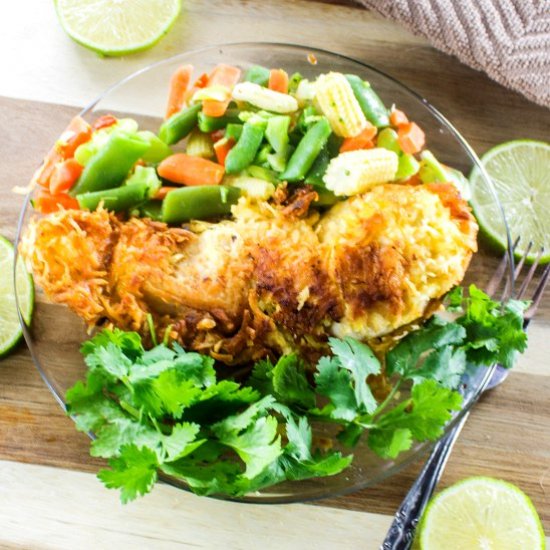 Crispy Coconut Lime Chicken