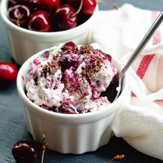 Balsamic-Roasted Cherry Ice Cream