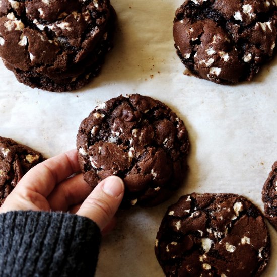 3X Chocolate Marshmallow Cookies