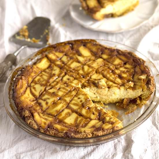 Salted Caramel Cheesecake Pie