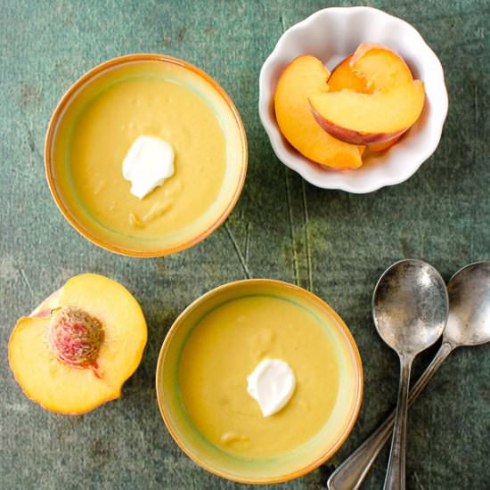 Chilled Peach Lemongrass Soup