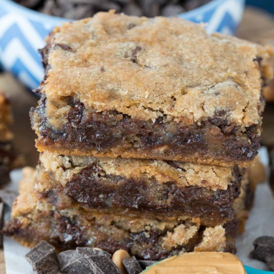 Double Decker Cookie Gooey Bars