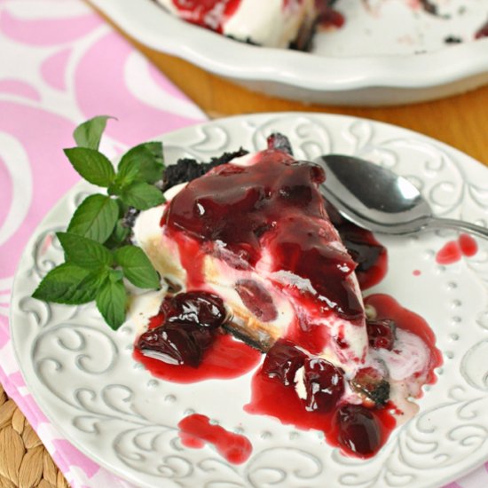 Cherry & Chocolate Ice Cream Pie