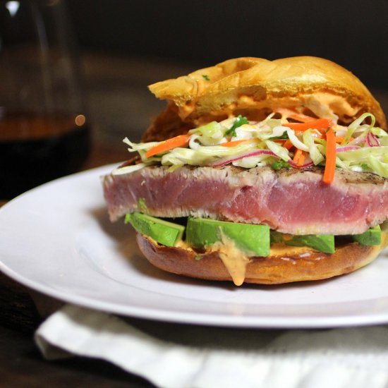 Asian Ahi Tuna Burger