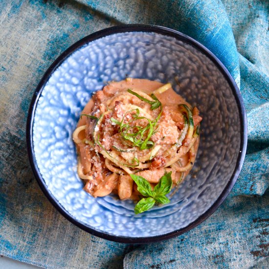 Zoodles + Sundried Tomato Sauce