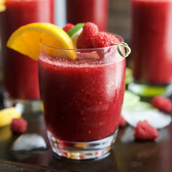 Frozen Raspberry Peach Sangria