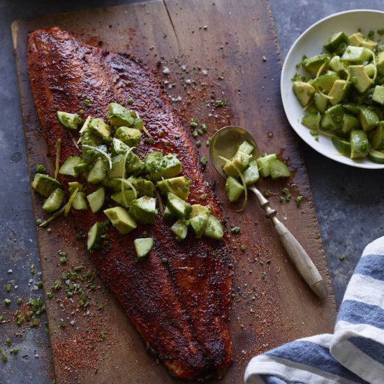 Blackened Salmon with Avocado Salsa