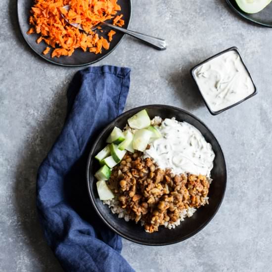 Slow Cooker Lentils & Cauliflower