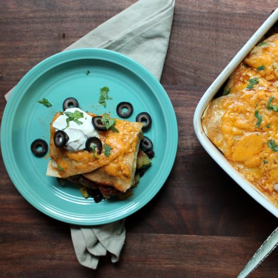 Very Veggie Enchilada Casserole