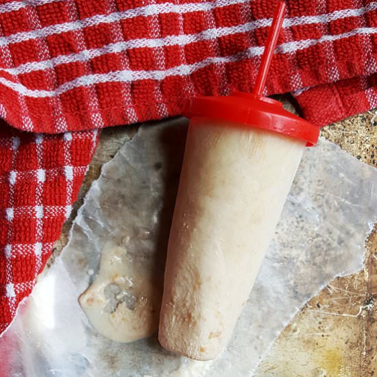 Peanut Butter Frozen Yogurt Pops